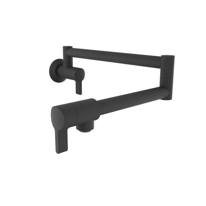 ARTE - Single hole wall-mounted pot filler with two handles (CUI-4293-00L-)