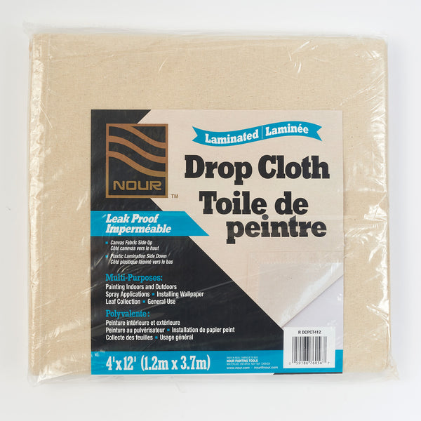 NOUR Laminated Cotton Drop Cloth 4x12