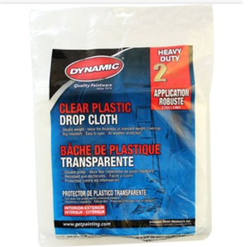 Dynamic Clear Plast Drop Cloth 9'x1