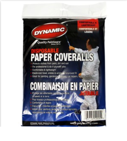 Dynamic AH02200L Large Disposable Paper Coveralls w/Hood