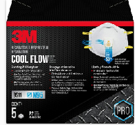 3M 8511H5-DC-PS N95 Particulate Respirator With Valve (5 Pack)