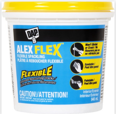 DAP 74871 946ml Alex Flex Flexible Interior/Exterior Spackling