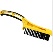 Richard 03282 3/4" x 4-3/4" Wire Brush w/ Ergo Shoe Overmold Handle