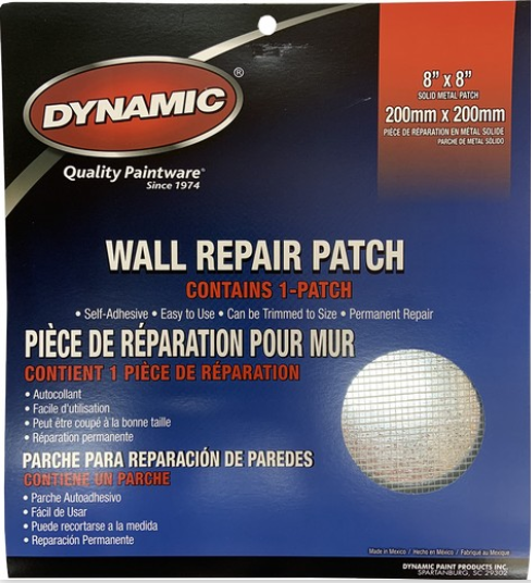 Dynamic LF081004 8" x 8" (200mm x 200mm) Drywall Repair Patch