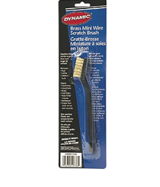 Dynamic HD001038 Mini Wire Brush 3x7 Rows Brass
