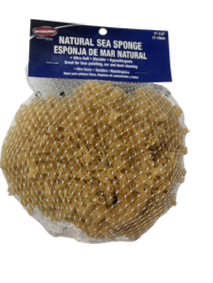 Dynamic 00008 Natural Sea Sponge 7"-7.5"