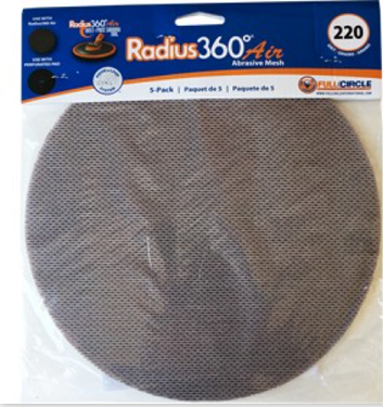 FCI MESH SD220-5 Mesh Abrasive for Radius 360 Air 220 Grit 5Pk