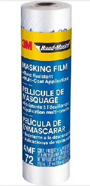 3M AMF72 72" x 90' .4mil Hand-Masker Advanced Masking Film
